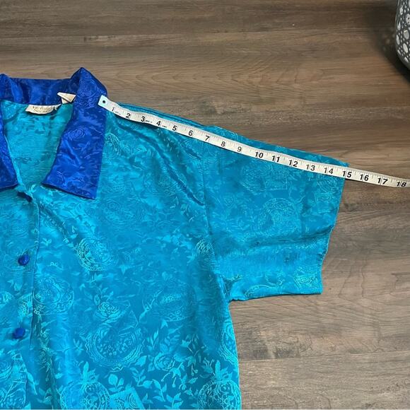 Vintage Victoria’s Secret Gold Label Relaxed Fit Satin Pajama Top Button Up Sm - Picture 14 of 14